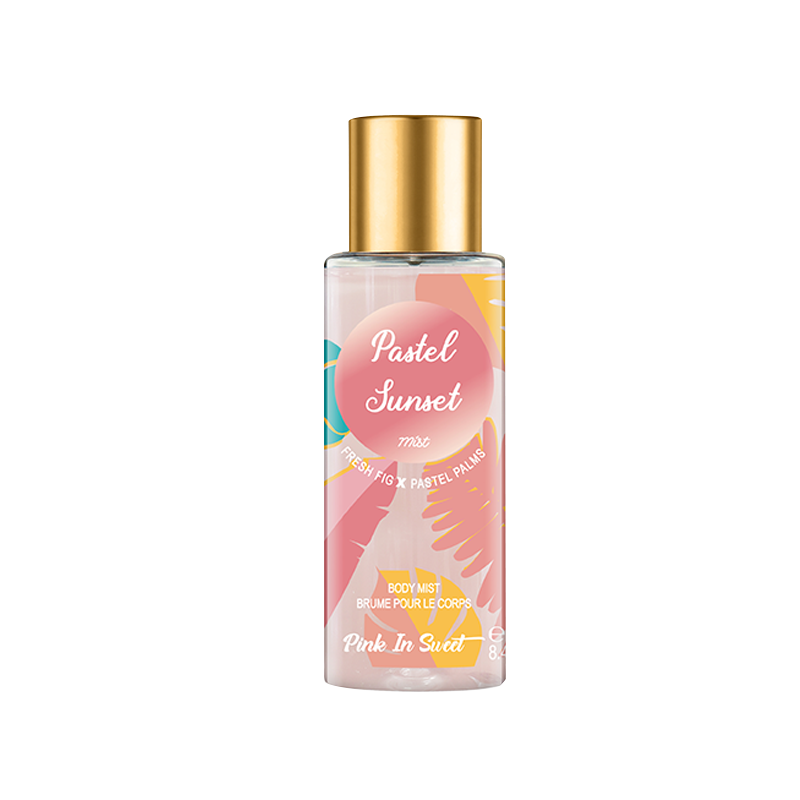 B0021-TC-2 Brume Corporelle pour Femmes au Coucher du Soleil Pastel, 250 ml